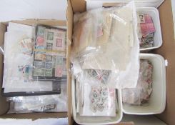 All world: boxed accumulation of mint and used definitives and commemoratives plus others in
