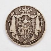 William IV (1830-1837), Half Crown 1834, Bare head facing right, ww in script below bust, reverse,