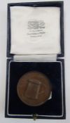 Three shooting medals (bronze). Comprising: an 1860 Astor County Cup Shooting medal by Elkington, in