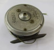 Hardy Uniqua trout fly fishing reel, ventilated spool, made by Hardy Brothers Ltd., England, circa