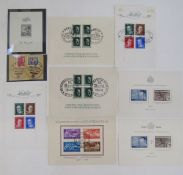 Europe: Collection of 12 1930s/40s European mini-sheets, mint and used, plus 2 German Third Reich