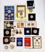 A group of various coins and commemoratives, with Edward VIII Fantasy Crown, Festival of Britain