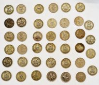 Pre 47 Silver Coins, £1.25 Face value, nickel face value £0.70 and 1 Canadian 25 Cents