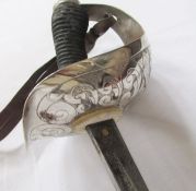 LOT WITHDRAWN George V dress sword belonging to an officer in the Royal Gloucestershire Hussars,