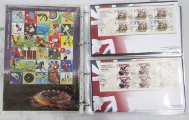 GB: Decimal face value £300, London 2012 gold medal winners collection complete, mint and used, both
