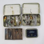 Two Hockley Mino boxes of Devon Minos and others and two other boxes of lures (4).