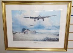 Limited edition Robert Taylor print, 'Last Flight Home'.