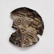 Edward the Elder (899-924), Penny.  Two line type, moneyer uncertain, blundered type, small cross