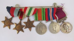 WWII/LSGC medal group of six awarded to '7590578, Sgt J Rainey, REME'.