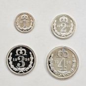 Edward VIII (1936) Fantasy Maundy Set, four silver coins, Fourpence to Penny