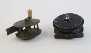 Two fishing reels to include an Allcocks 'Gilmour' no. 843417 (2).