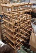 Wooden wine rack