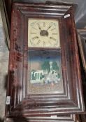 Four vintage American wall clocks (4)