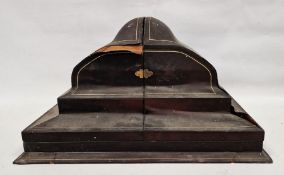 Victorian gilt morocco shaped clock case by 'Bristol Goldsmiths Alliance, 80 College Green', the