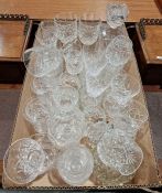 Clarice Cliff 'Bizarre' 'Ravel' pattern tureen and two plates, a quantity of glass discs with hand