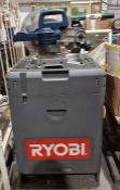 Ryobi CMS1801 industrial cordless tool workstation comprising of a mitre saw, a circular saw, a