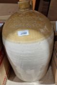 Large stoneware flagon by Powell, Bristol and inscribed '174 Robertson & Co City Brewery Gloucester'