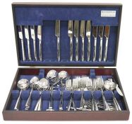 Amefa Metropole pattern stainless steel canteen of cutlery, housed in original canteen