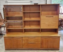 Meredew mid century teak sideboard, measuring approx. 166cm high x 200cm wide x 44 cm deep.