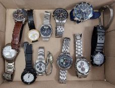 Quantity of gent's watches to include Lorus, Sekonda, Accurist and Casio