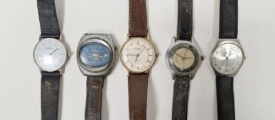 Collection of vintage gentleman's wristwatches to include a Memostar alarm, Ole Mathiesen, Sekonda