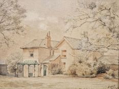 F. Holl (19th century) Watercolour 