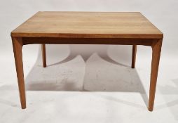 Mid century Danish teak draw leaf dining table by Henning Kaerjnulf for Vejle Stole og