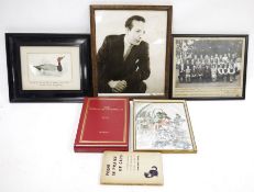 James Grout memorabilia - black and white photograph of James Grout, mid 20th century, school