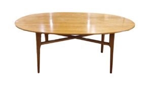 Heals oval dining table and four chairs. H. 75cm x L. 168cm x W. 107cmCondition ReportPlease see