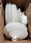 Royal Doulton 'Green Briar' part dinner service to include dinner plates, side plates, cups and