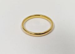 22ct gold wedding band, 2.7g