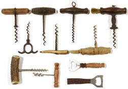 Small collection of various old corkscrews (1 box)
