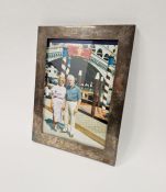 Late Victorian silver mounted photograph frame, hallmarked London 1900 by Harry Brasted,