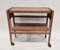 Vintage 1960's 'Tri-Magic' metamorphic drinks trolley/table, H75cm W82cm D39cm approx