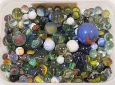 Large quantity of various glass marbles (3 boxes)