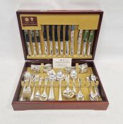 20th century canteen of silver-plated cutlery by Arthur Price of England, to include forks, knives