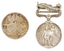Crimea Medal 1854-56, with one clasp, Sebastopol, engraved name J Holdaway Royal Engineers, together