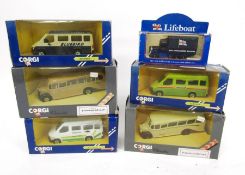 Quantity of boxed Corgi and Lledo diecast model cars to include Corgi C676/3 Ford Transit, C676/1