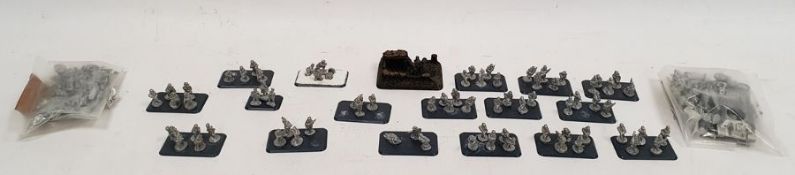 Large quantity of Battlefront Miniatures 2006 lead military models (some painted) and some scenery