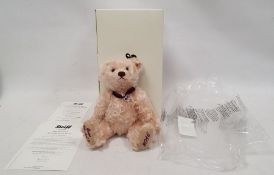 Steiff 'The Queen's 90th Birthday' bear 2016, with crown medallion, pale pink, 47, with certificate,