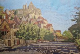 Tom Pomfret (1920-1997) Watercolour and bodycolour drawing 