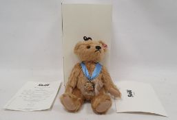 Steiff Bear of the Year 2016, Danbury Mint, limited edition 101, beige, with certificate, 28cm,