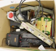 Hornby Dublo 3-rail track to include electric and manual switchs, large radius curves, straights,