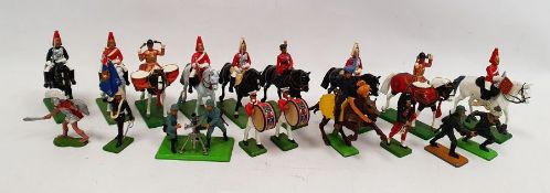 Quantity of modern Britains lead and other figures to include marching band, military, etc (one