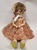 Armand Marseille (German) bisque head doll, early 20th century, numbered AM 390 A 61/9 M, with