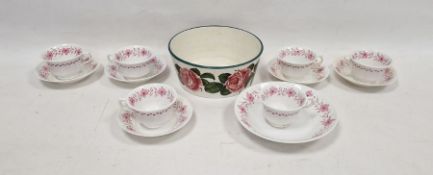 Weymssware pottery flared cylindrical bowl, early 20th century impressed marks, decorated with