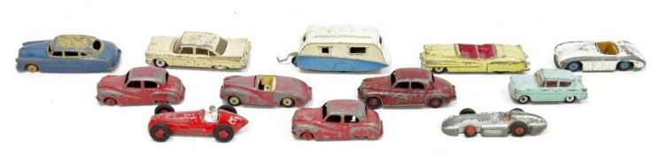 Dinky Toys diecast model cars to include 171 Hudson Sedan, 190 Caravan, 191 Dodge Royal Sedan, 107