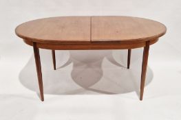 G Plan 'Fresco' range teak extending dining table,  73cm x 162cm x 112cm (closed)
