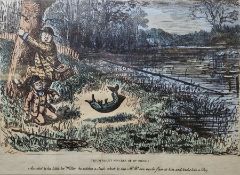 Quantity of coloured engravings, hunting prints after Alken and others (12)