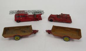 Quantity of diecast models to include Crescent Toy Co. Ltd blue tractor, Lesney Matchbox series King